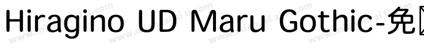 Hiragino UD Maru Gothic字体转换